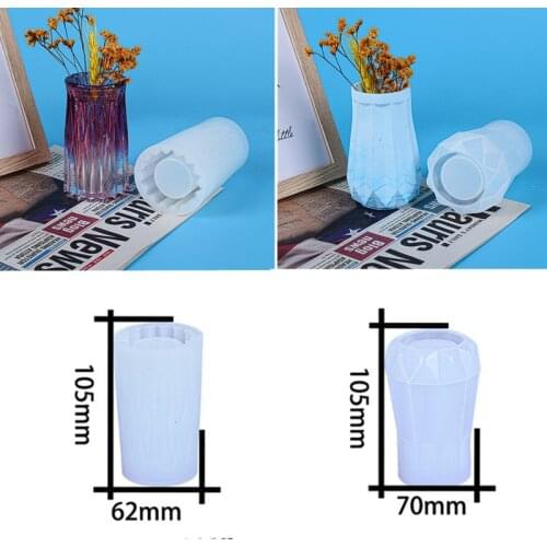 3D Vase Model Mould Silicone DIY Flowers Bottle Resin Molds Home Table Decoration Tool