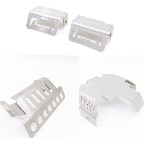 4pcs RC Car Chassis Front Guard Frame Armor Guard Set for TRAXXAS TRX4 RC Rock Crawler Car Accessories Stainless Steel Armor