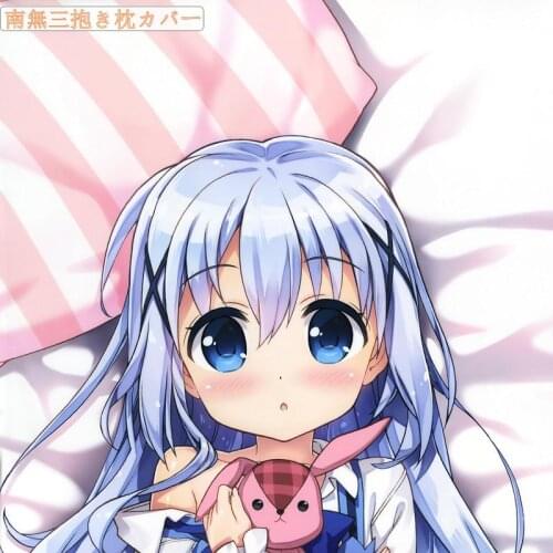 Anime Is the order a rabbit? Kafuu Chino Cute Girl Dakimakura Hugging Body Pillow Case Otaku Long Cushion Cover High Quality