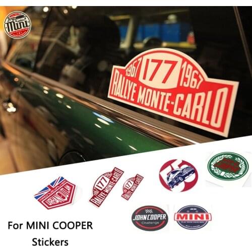Car sticker modified label For Mini Cooper sticker S JCW R55 R56 R60 R61 F54 F55 F56 F60 Countryman Accessories decoration stick