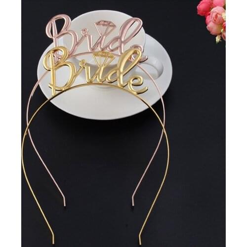 Bride Bridesmaid Tiara Crown Bachelorette Hen Party Bride To Be Headband Bachelorette Hen Party Bridal Shower Wedding Girls Gift