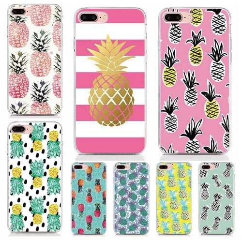 For Alcatel 2019 Series 1 1S 1V 1C 1X 3 3C 3V 3X 3L 2019 Case Soft TPU Print Pineapple Shell Phone Cases