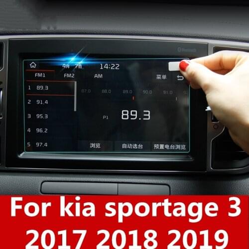 For kia sportage 3 2017 2018 2019 tempered film special navigation film LCD HD display protective film explosion-proof film