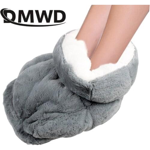DMWD Electric Foot Warmer Heating Pad Slipper Warm Hairy Cushion Feet Hands Heated Mat Heater Stove Winter Baby Clothes Dryer EU