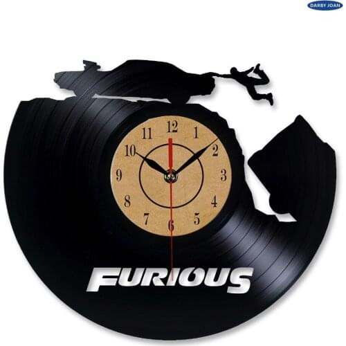 FURIOUS THE FATE OF THE FURIOUS 8 Vinyl Wall Clock 12 "Art Home Decor The Best Original Gift duvar saati