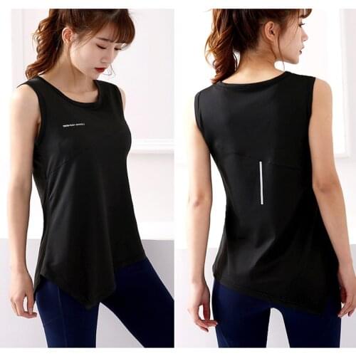 MAIJION Sleeveless Breathable Quick-drying Yoga Shirt Womens Seamless Fitness Sports Vest Gym Running Training Exercise Color