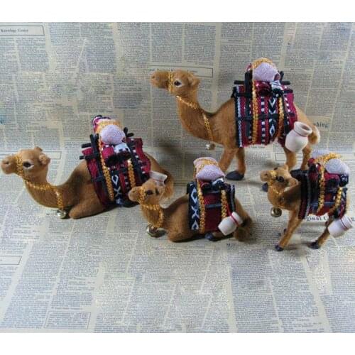 Simulated Camels Animal Model Home Decor Garden Decoration Camel Figurine Miniature Creative Gift