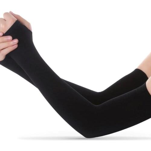 Outdoor Ice Fabric Arm Sleeves Warmers Summer Sports UV Protection Running Cycling Driving Reflective Sunscreen Cover Bands