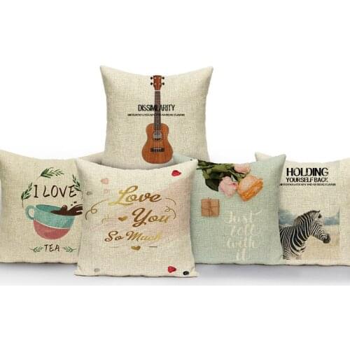 Alphabet Print Animal Zebra Throw Pillow Covers Cover Sofa Decorative Cushions 45*45 Nordic Home Decoration Funda De Almohada