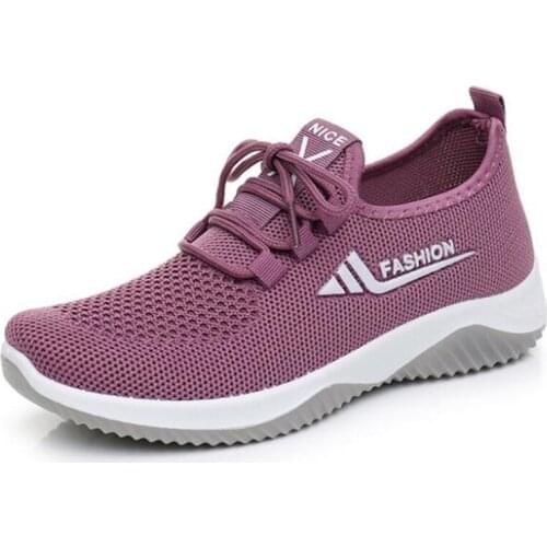 2020 New Spring Summer Hollow Mesh Breathable Shoes Fashion Casual Sneaker Shoes Soft Comfort Shoes Light Non-slip Women Shoes
