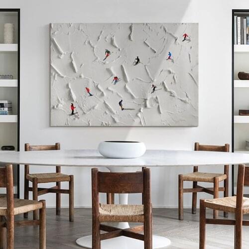 Heavily Thick Acrylic Textured 3D Abstract Oil Painting No Frame Dropship Wall Hangings Art Hand Painted Paintings Picture Art