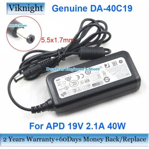 Genuine DA-40C19 A11-065N1A 19V 2.1A 40W AC Adapter For Acer ASPIRE ONE A150 D150 apd c7 Chicony A13-040N3A Power Supply charger