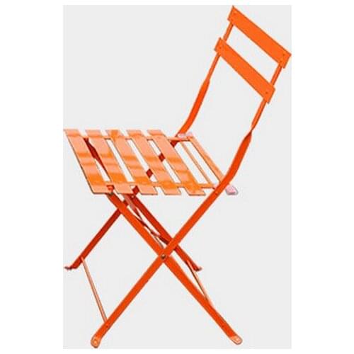 Outdoor leisure Iron Balcony chairs Coffee table Folding Garden Chair