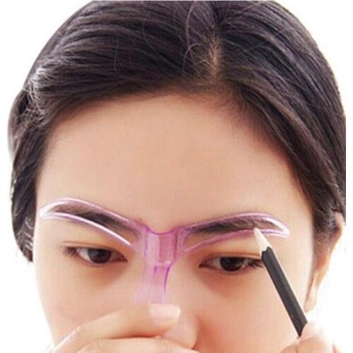 Professional Eyebrow Shaper Beauty Tool Makeup Grooming Shaping Stencil Drawing Blacken Eyebrow Template Reusable Styling Tool