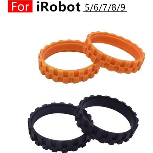 Suitable For IRobot Roomba Parts 500, 600, 700, 800, 900 Series Tire Skin 2 Green + 2 Black In Stock Drop Shipping