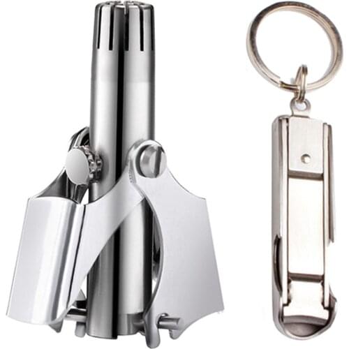 Portable Manual Nose Hair Trimmer Stainless Steel Nose Hair Remover Clipper