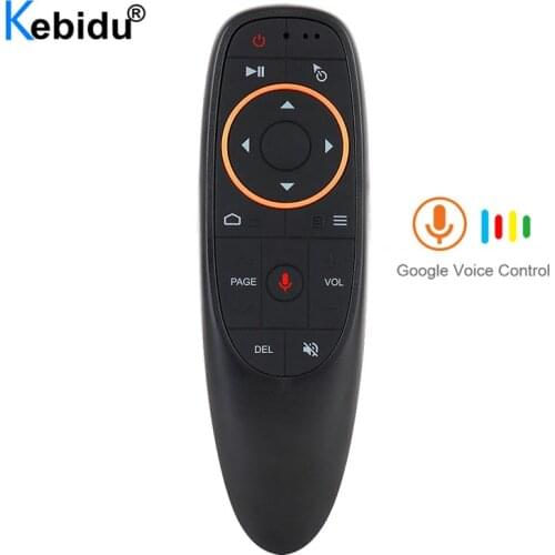 Kebidu G10s Air Mouse Voice Control With Gyro Sensing Mini Wireless Smart Remote G10 2.4G USB Receiver for Android TV BOX