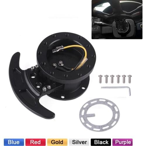 RASTP-Colorful Racing Steering Wheel Quick Release Hub Kit Adapter Body Removable Snap Off Boss Kit With Logo QR006