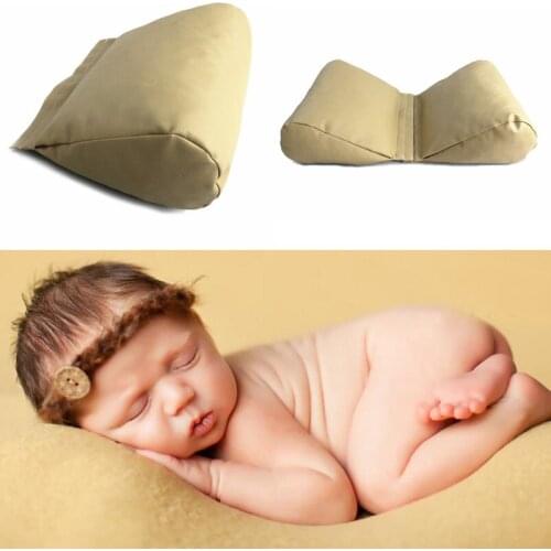 New born photography props butterfly shape newborn baby photo accessories PU leather posing pillow infant toddler shooting gift