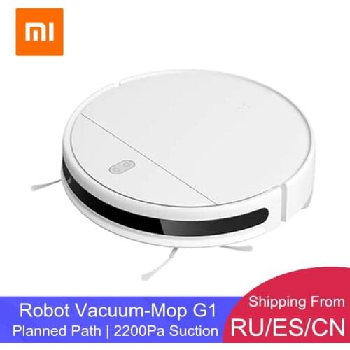 XIAOMI Robot Vacuum-Mop Essential G1 Cleaner MJSTG1 for Home 2200PA Suction Planned Path Sweep Vacuum Wet Mopping 2 in 1
