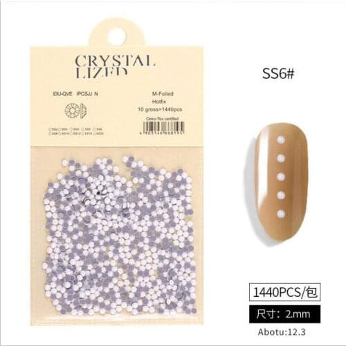 Mixed White Diamond Porcelain White Glass Boutique High-Grade Drill Ab Nail Stick Drill Exquisitely Designed Gorgeous T1670