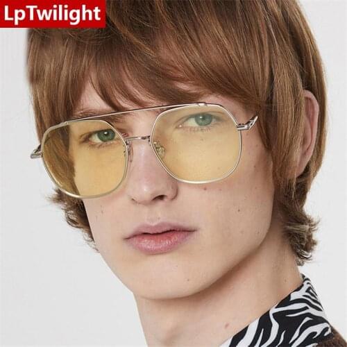 LpTwilight 2021Men Sunglasses Brand Designer Glasses Women Round Luxury Retro Glasses Vintage Driving Mirror Oculos De Sol Gafas