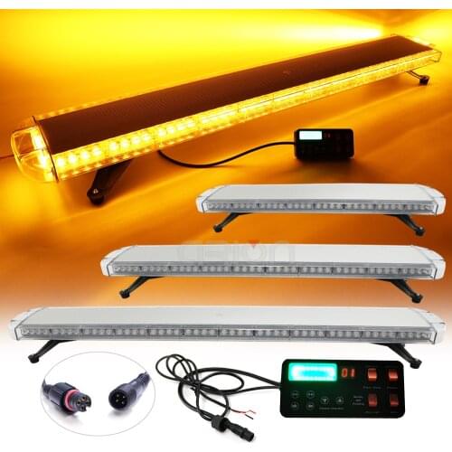 30" to 72" 47" 55" Led flashing warning lights bar Car Trucks Beacons strobe emergency Lightbar 12V/24V Red Blue Amber Yellow