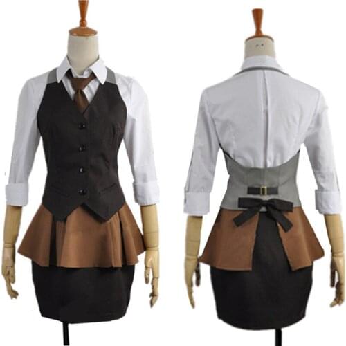 Tokyo Ghoul Kirishima Touka Coffee Shop Cosplay Costume Custom Unoiform