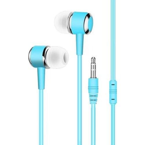 Universal 1.2m Wired In-Ear Earphones Earbuds Qulity Music Headsets 3.5mm Plug Stereo Headphone for Phone PC Laptop Tablet MP3