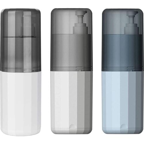 Storage Box, Portable Multifunctional Storage Case Sub Bottle Tooth Cup for Home Travel, Blue/White/Gray