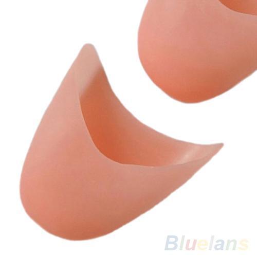 1Pair Toe Protector Silicone Gel Pointe Toe Cap Cover For Toes Soft Pads Protectors For Ballet Shoes Feet Care Tools