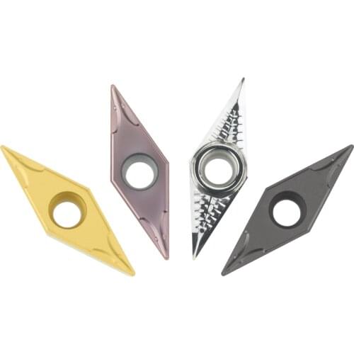 10 CNC blades VBMT160404-TM VBMT160408-MV single-sided V-shaped ceramic blade processing stainless steel aluminum parts