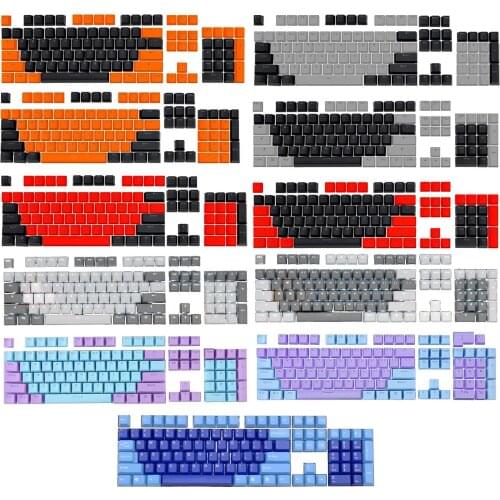 104 KeyCaps Hight Quality ABS Mixed Color Gaming Keyboard Caps Wear-resistant Keycaps Replacement Mechanical Keyboard Accessory