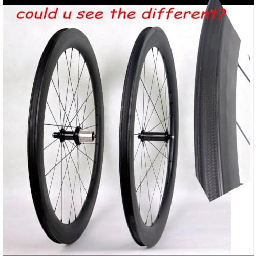 2016 newest arrival invisible spoke holes clincher wheelset 56mm U shape 27mm wide carbon road wheelset 700C best quality