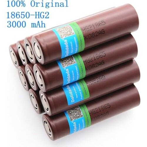 2020 100% New Original HG2 18650 3000mAh battery 18650HG2 3.6V dedicated For hg2 Power Rechargeable battery for battery pack
