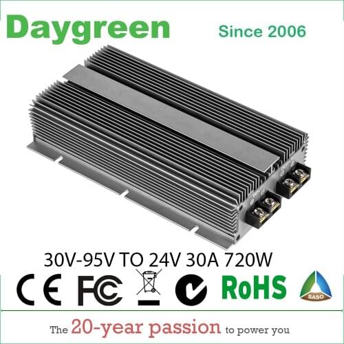 2019 Newest 30-95V TO 24V 30A 48V to 24V, 60V to 24V, 72V to 24V 30A 40A 100A DC DC Step Down Converter 40A With ACC Enable