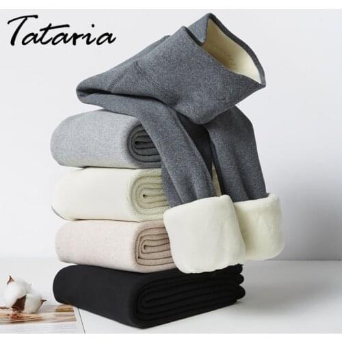2021 Winter Women Leggings Soft Velvet Warm Pants with Fleece Thermal Hight Waist Thicken Keep Warm Stretchy Legging for Women