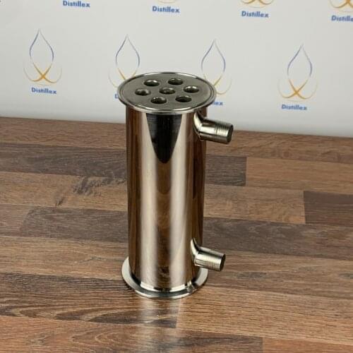 3" Dephlegmator L-200mm, Reflux, Distiller Condenser, Sanitary Steel 304