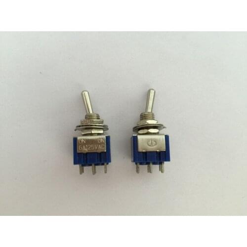 5PCS Toggle switch toggle switch MTS202 3A 250V 6A 125V double 6PIN 0N-ON