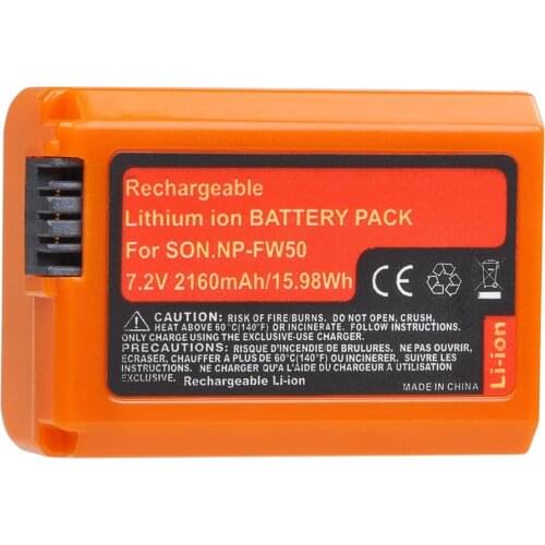 NP-FW50 NPFW50 Battery for Sony Alpha a6500 a6000 6000L a6300 a6400 a7 RX10 VI, SLT A55, Alpha 3500, NEX-3 a7R a5000 a3000