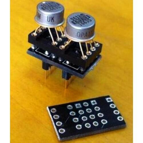 Free Shipping!!! 2pcs DIP op amp single turn double - sided PCB with needle / without amplifier /Electronic Component