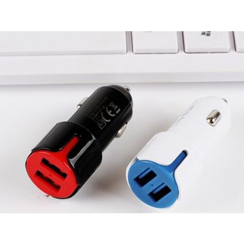 USB Fast Car Charger for iPh Mobile Phone Dual USB Car Phone Charger Adapter for Android