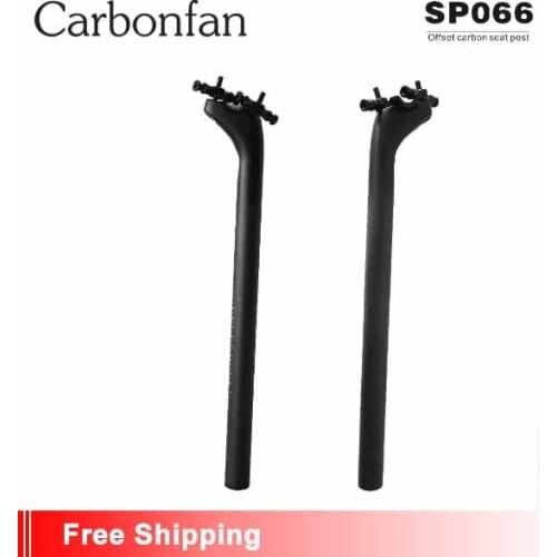 Carbonfan Free Shipping 27.2/31.6X350/400mm Road&MTB Bicycle Seatpost toray Carbon+7075 Aloy offset Cycling Seatpost