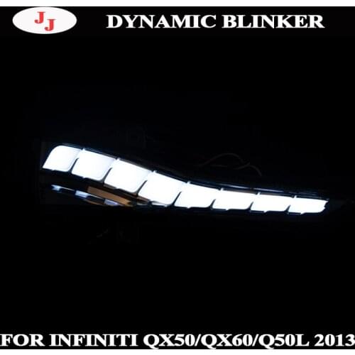 Dynamic Turn Signal Light For Infiniti Q30 Q50 Q60 Q70 QX50 QX60 QX70 Parking Puddle LED Side Mirror Sequential Indicator Lamp