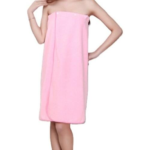Womens Microfiber Bath Skirt Household Wearable Bath Towel Soft Absorbent Wrapped Bathrobe SwimmingTowel 80*135cm Beach Towel