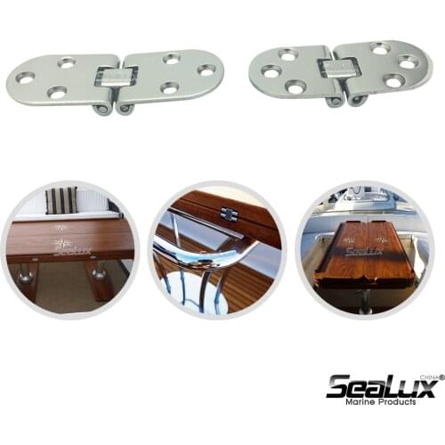 Door Hinge Flush 2 pin round edge hinge Marine Grade Stainless Steel Mirror Polished for Boat, RVs, Marine Accessory