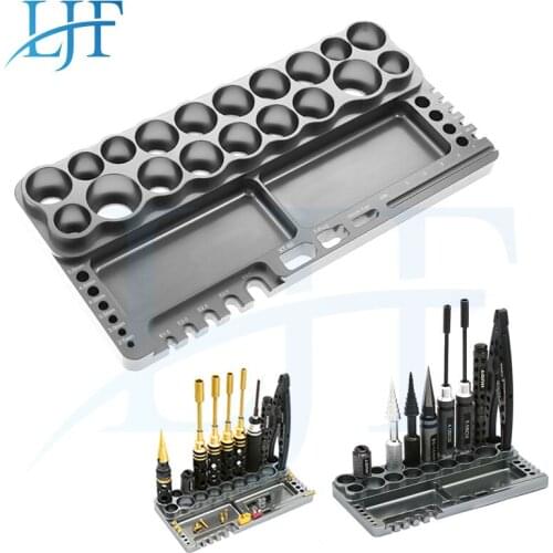 LJF 1pcs RC Model tool rack multi purpose parts tool storage seat multi function tool rack L264