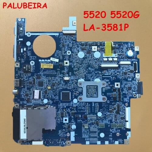 PALUBEIRA Laptop Motherboard For Acer 7220 7520 7520G 7520ICW50 LA-3581P(ICW50) With Graphics Card Slot MB.AK302.003 Full Tested