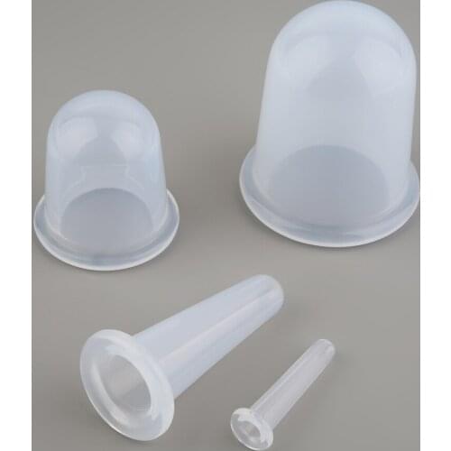 New 4 pcs/set Health Care back Anti Cellulite Silicone Vacuum Massage Eye Neck Face body Massager Cupping Cup