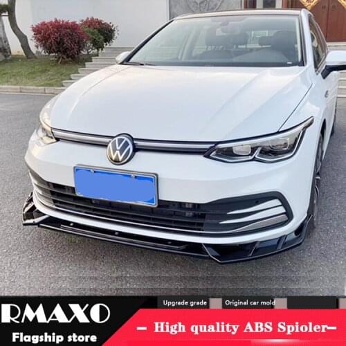 For VW golf 8 Front shovel Body kit spoiler 2020-2021 Golf 8 GTI R ABS Rear lip rear spoiler front Bumper Diffuser Protector